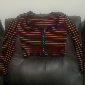 Victoria's Secret Long Sleeve Crop Top Medium